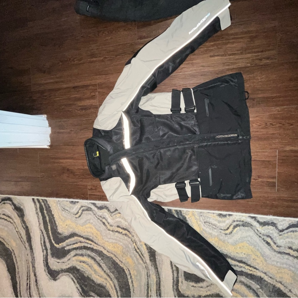Scorpion EXO Black and Tan Riding Jacket